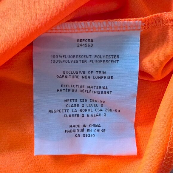 Safety Orange w/Reflectors V-Neck T-Shirt! - Picture 5 of 10